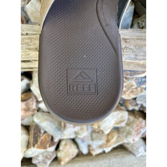 Reef Brown Bottle Opener Flip‎ Flops Comfort Cushion Phantom Men's Size 14 EUC - Picture 7 of 8